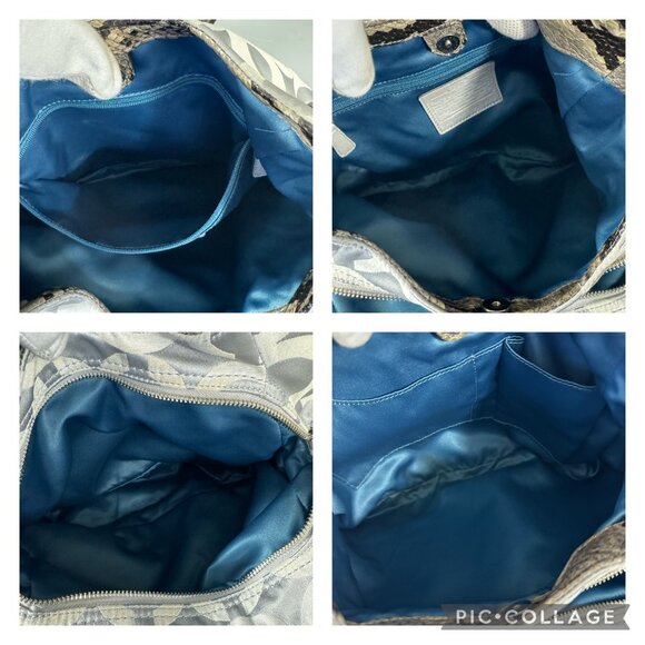 Coach # 17689 Limited Edition Madison OP Art Sateen Maggie Shoulder Bag - Picture 14 of 15